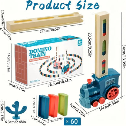 Domino - junan lelu lapsille | Automaattinen seuranta valolla ja äänellä luovaa oppimishupia varten