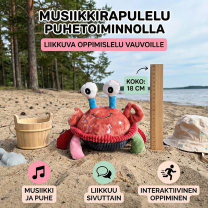Musiikkirapulelu puhetoiminnolla – liikkuva oppimislelu vauvoille