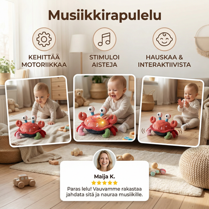 Musiikkirapulelu puhetoiminnolla – liikkuva oppimislelu vauvoille