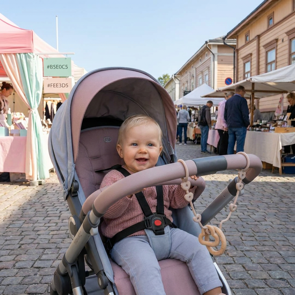 Silikoninen vauvan ketju katoamisenestolla – tuteille ja leluille (5 kpl)