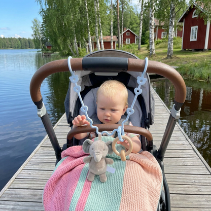Silikoninen vauvan ketju katoamisenestolla – tuteille ja leluille (5 kpl)
