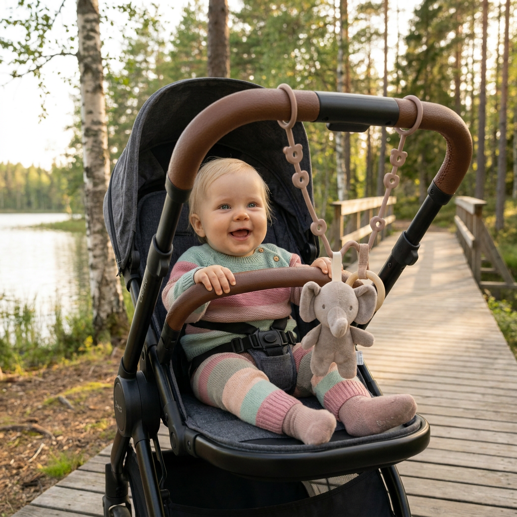 Silikoninen vauvan ketju katoamisenestolla – tuteille ja leluille (5 kpl)