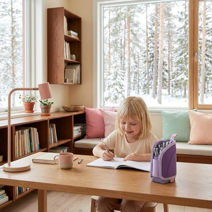 2-in-1 pop-up -penaali kynätelineellä – tilaa säästävä pöytäjärjestäjä