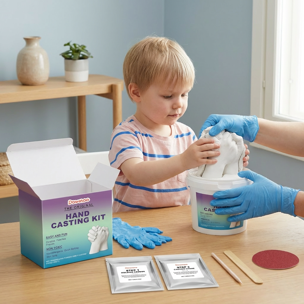 Kädenjälkisarja perheille ja pareille – 3D kipsinen muistoesinesetti