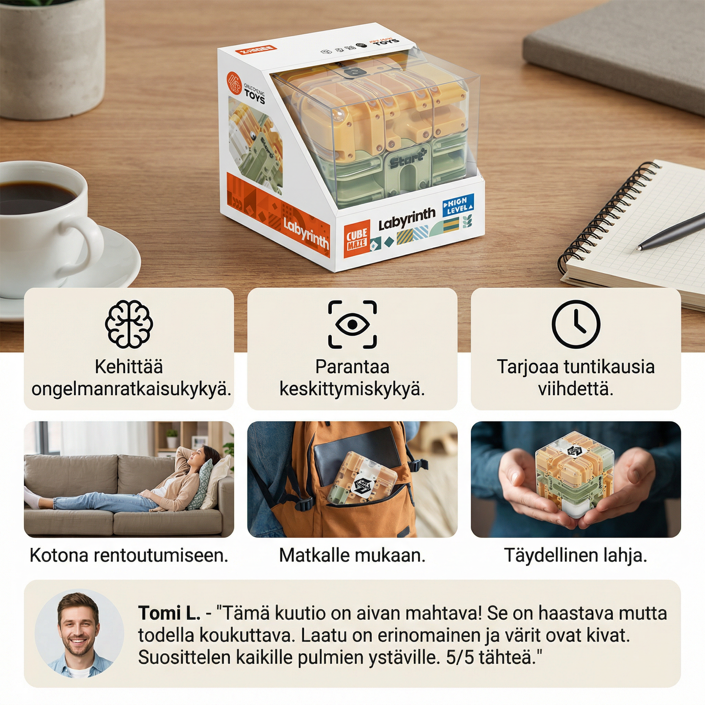 3D Labyrinttipalapelikuu­tio