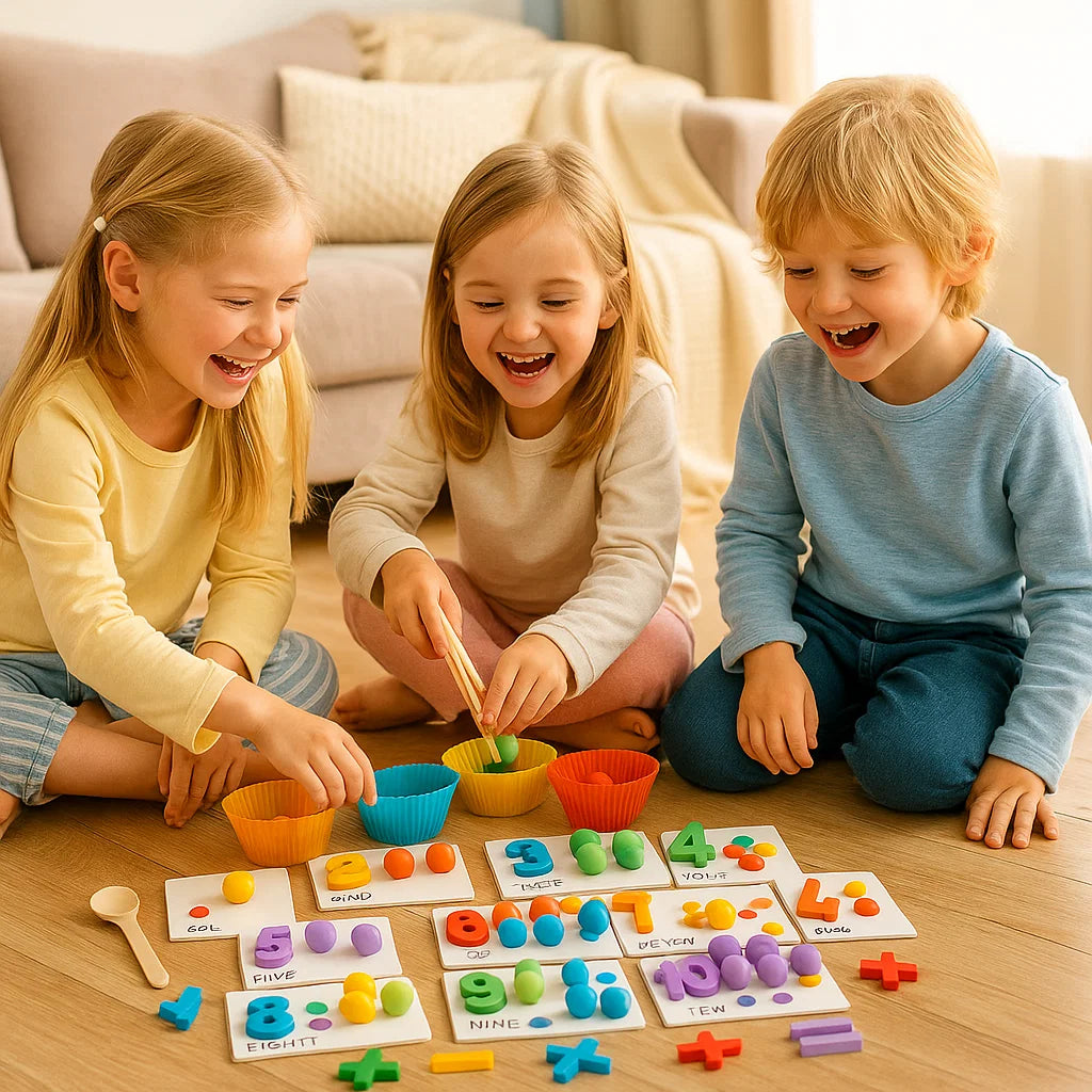 Montessori - matematiikkapalapelit lapsille | Opetuksellinen helmipeli numeroiden tunnistamiseen ja laskutaitoihin