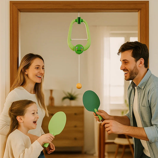 Pöytätennisharjoituslelu lapsille ⎜ Ripustettava reaktiopeli koordinaation ja vuorovaikutuksen kehittämiseen