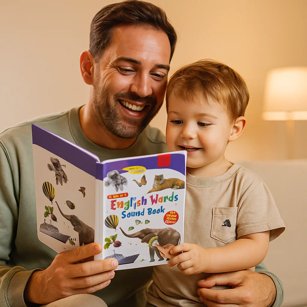 Englanninkielinen äänikirja | Vuorovaikutteinen äänikirja varhaiseen kielen kehitykseen ja sanaston kartuttamiseen