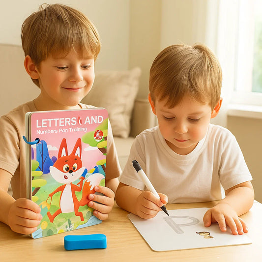 Kynänhallinnan harjoituskirja lapsille | Uudelleenkäytettävä piirustusharjoitus, joka lisää keskittymiskykyä ja silmä - käsi - koordinaatiota