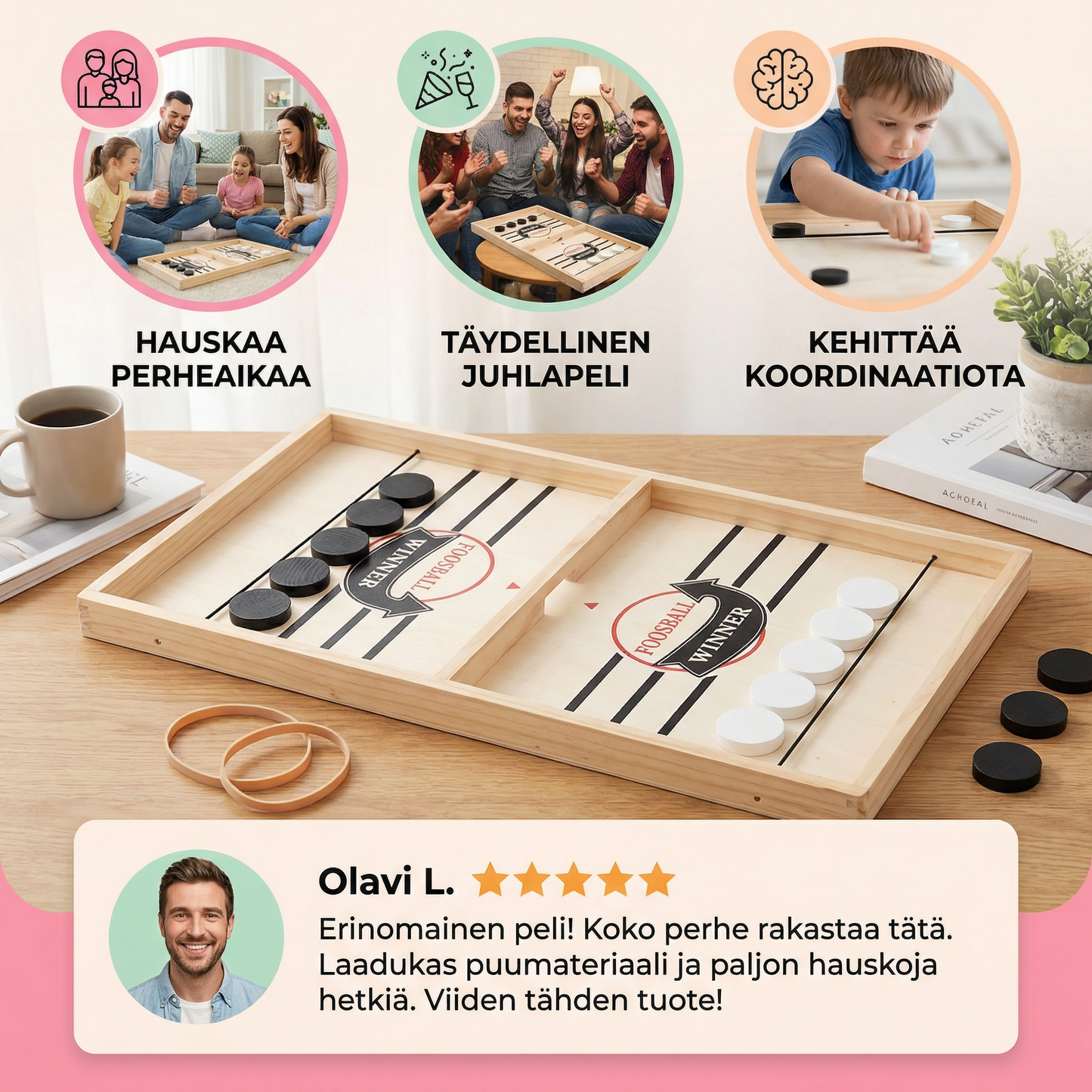 Puinen katapulttishakki-lautapeli