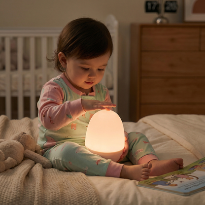 Munamallinen silikoninen LED-yövalo