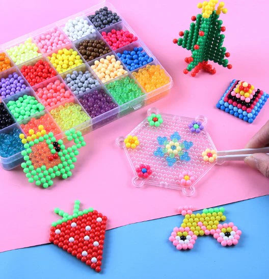 DIY vesihelmi askartelupakkaus lapsille | Luova opetuslelu värikkäiden 3D - muotojen ja kuvioiden rakentamiseen