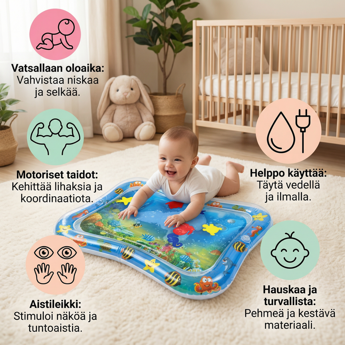 Vesimatto – vatsallaan oloaika lapsille