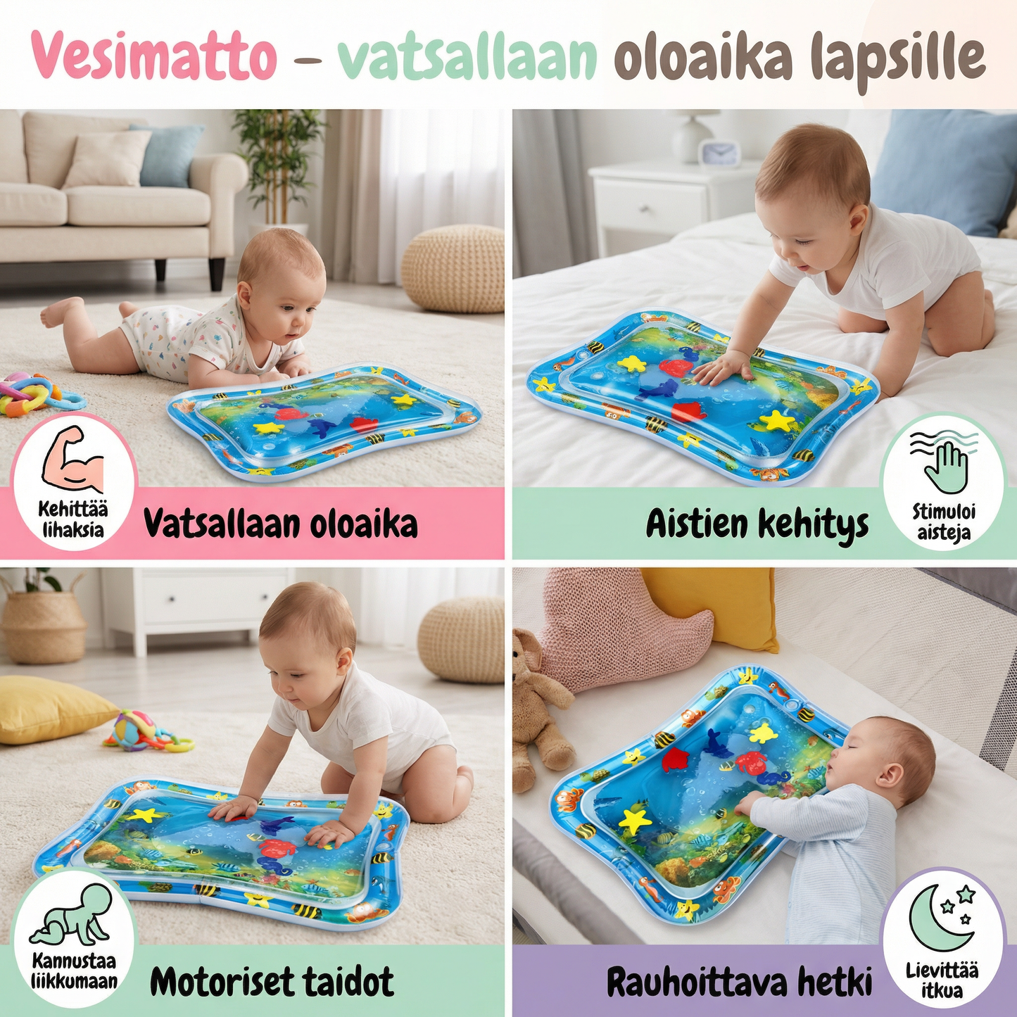 Vesimatto – vatsallaan oloaika lapsille