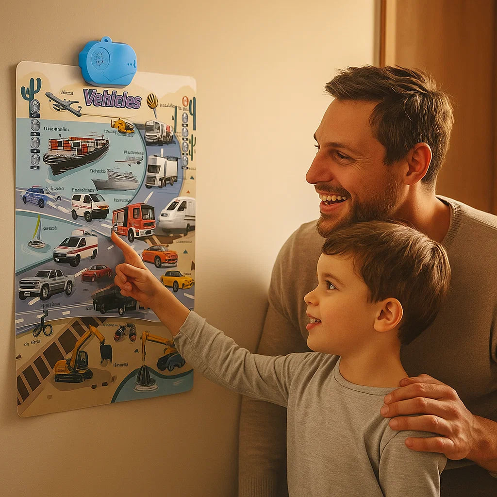 Interaktiivinen ääniseinäkartta lapsille | Opi englannin sanoja ja äänteitä hauskan visuaalisen tutkimisen kautta