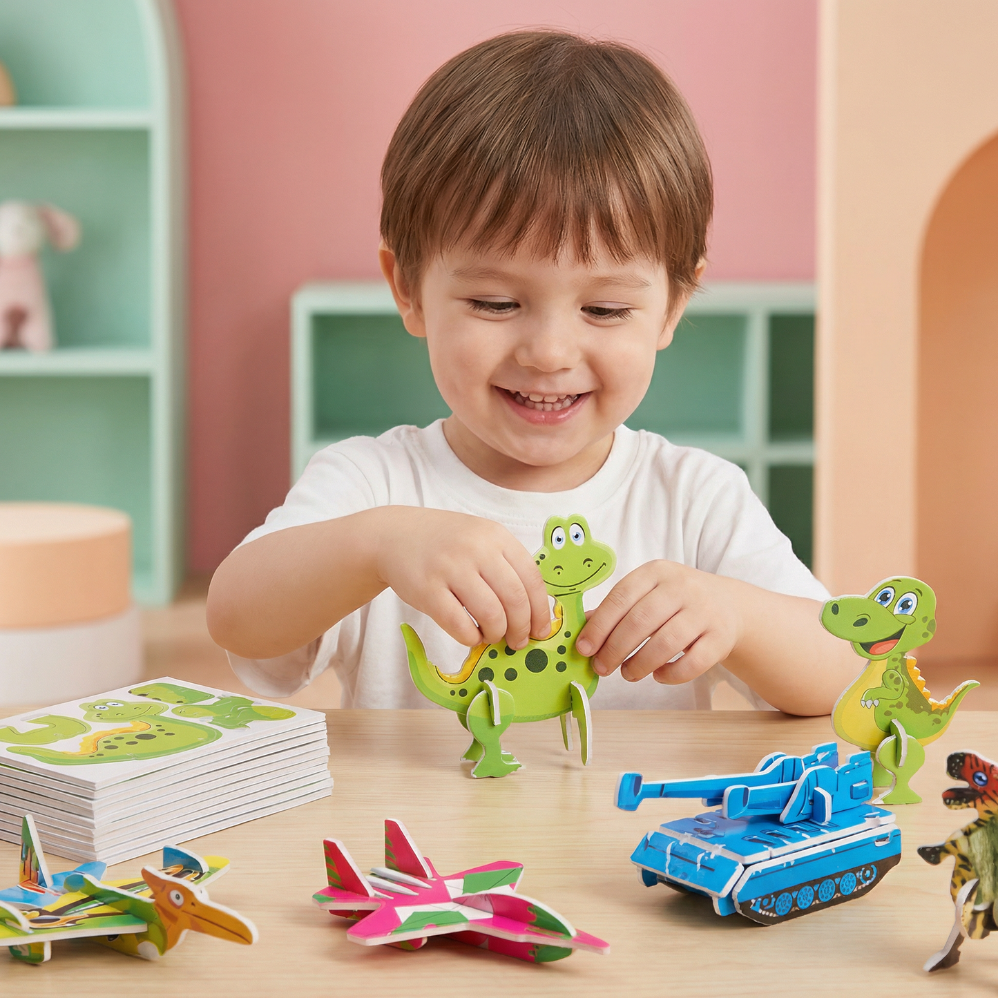 3D-sarjakuvapalapelisarja lapsille