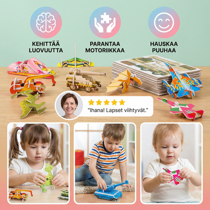 3D-sarjakuvapalapelisarja lapsille