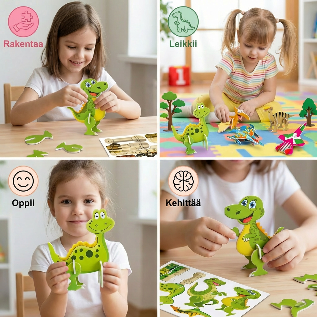 3D-sarjakuvapalapelisarja lapsille