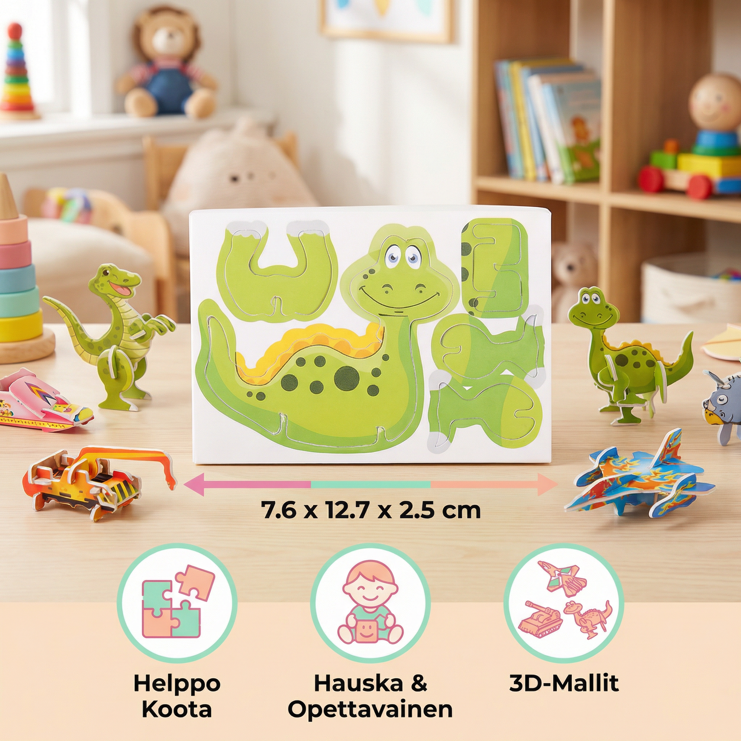 3D-sarjakuvapalapelisarja lapsille