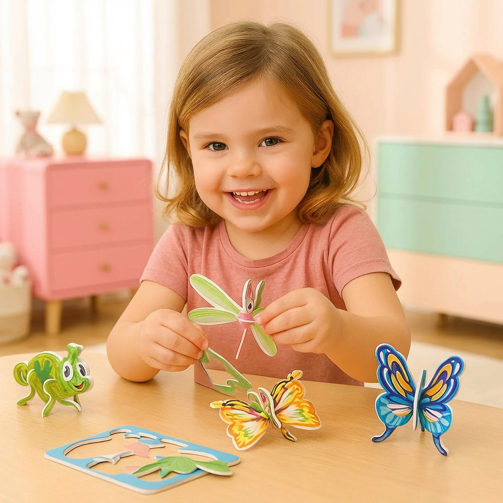 3D-sarjakuvapalapelisarja lapsille