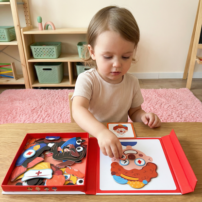 Pedagoginen ilmeiden tunnistamispalapeli lapsille