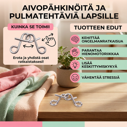 Aivopähkinöitä ja pulmatehtäviä lapsille