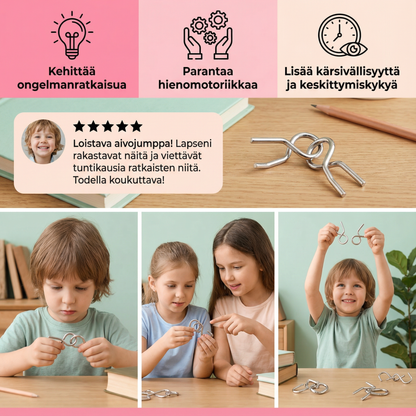 Aivopähkinöitä ja pulmatehtäviä lapsille
