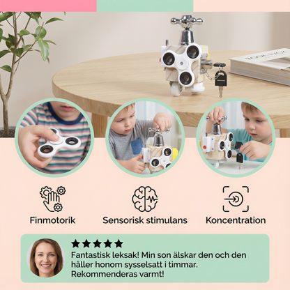 Kaksi palikkaa pikkulapsille | Oppimislelu hienomotoriikkaa ja varhaista aistien oppimista varten